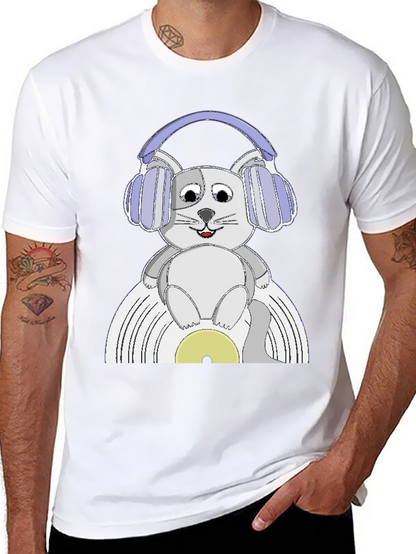 Cat DJ Graphic Tee