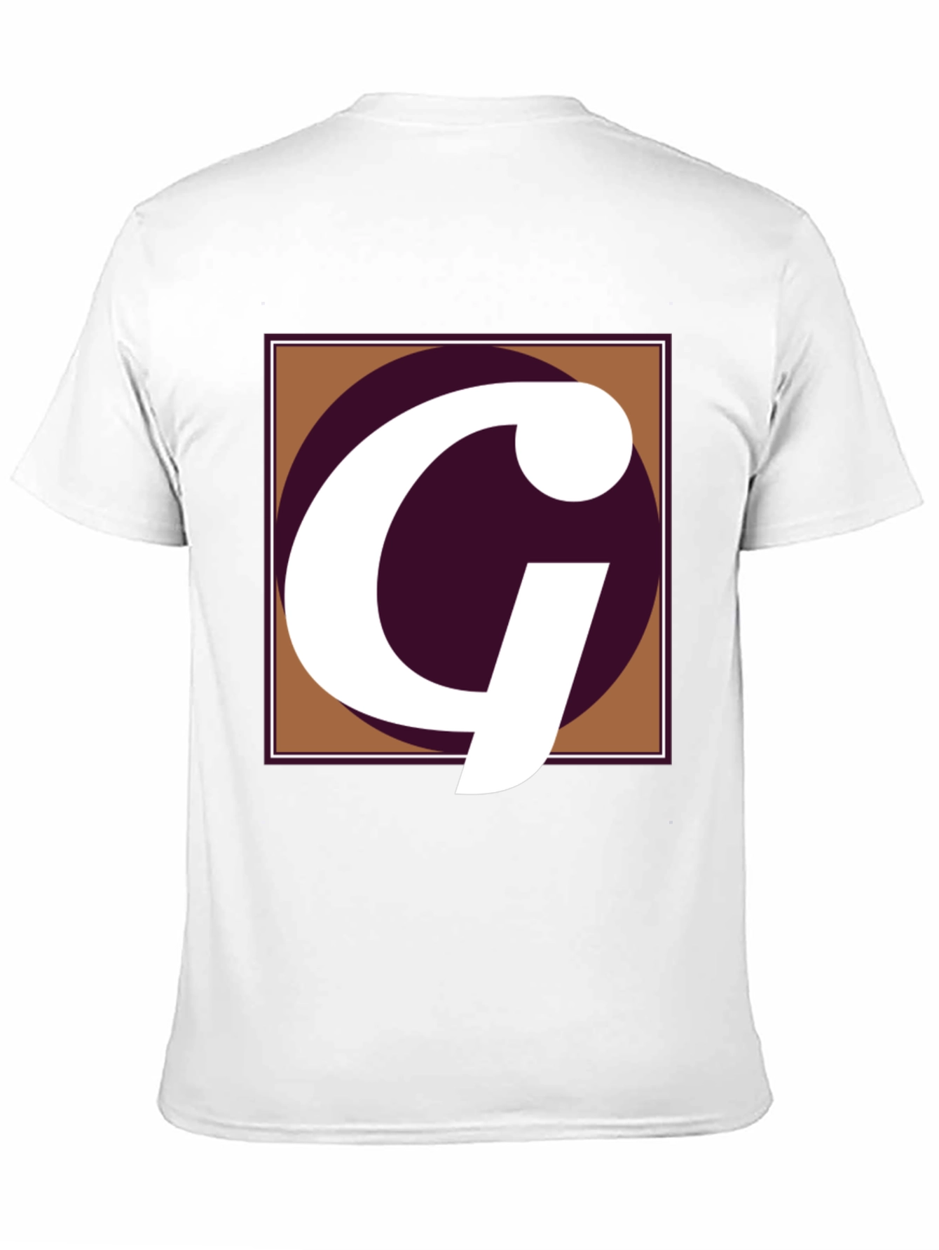 Letter G Graphic Tee - Black Cotton Casual Shirt