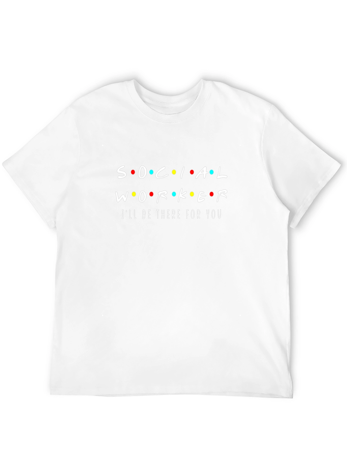 Social Worker Friends Inspired Black T-Shirt