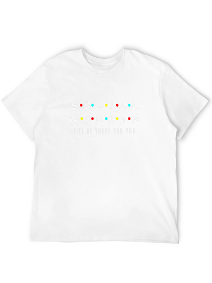Social Worker Friends Inspired Black T-Shirt
