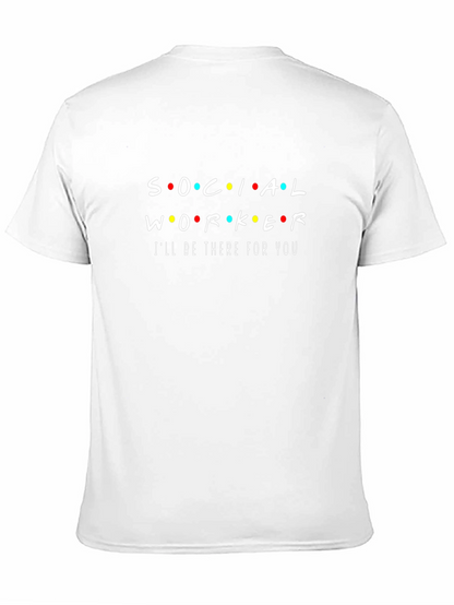 Social Worker Friends Inspired Black T-Shirt