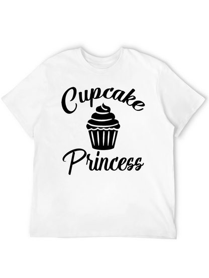 Cupcake Princess Black Graphic T-Shirt
