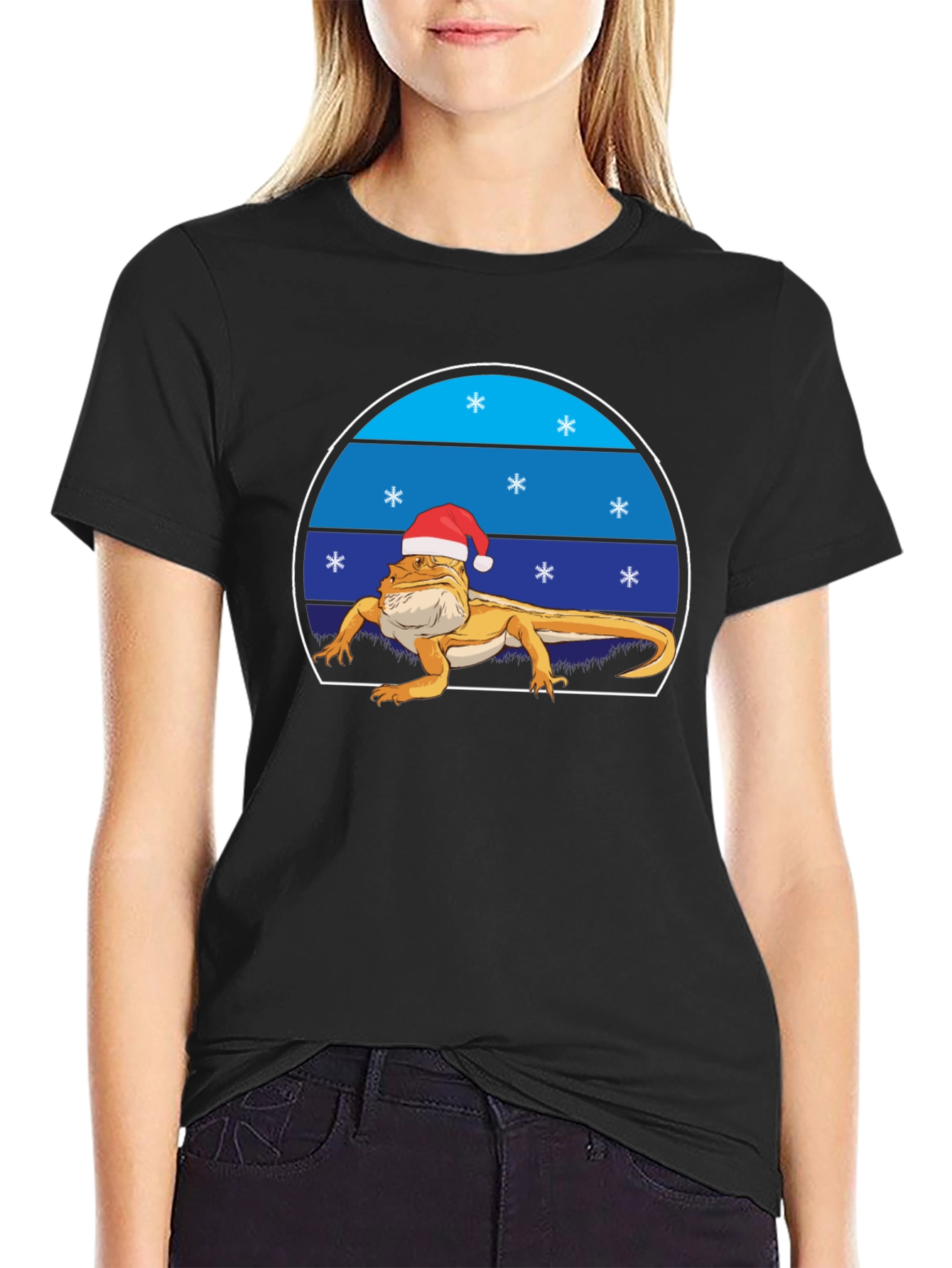 Festive Bearded Dragon Christmas T-Shirt