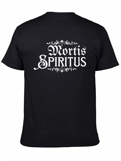 Mortis Spiritus Graphic Tee - Black Cotton T-Shirt