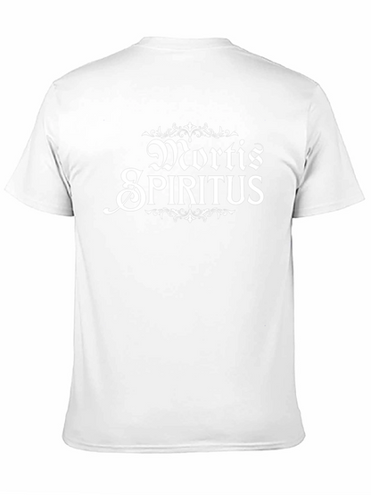 Mortis Spiritus Graphic Tee - Black Cotton T-Shirt