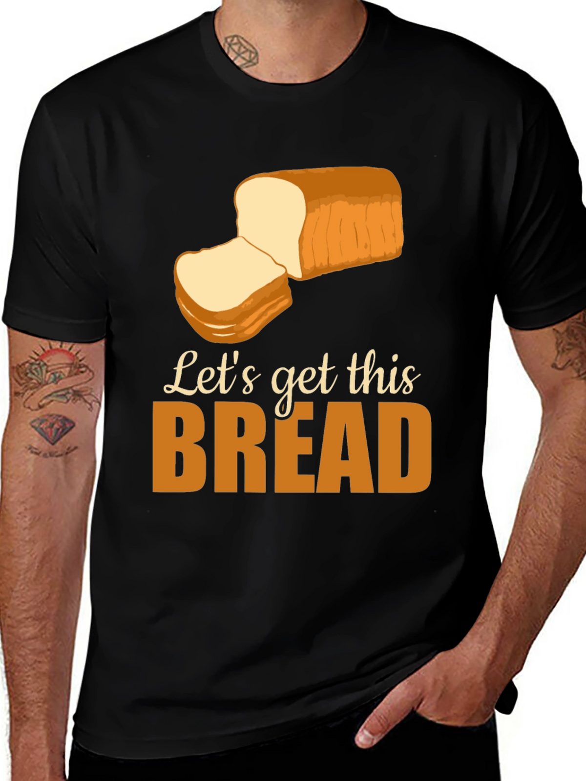 Lets Get This Bread T-Shirt Funny Foodie Tee
