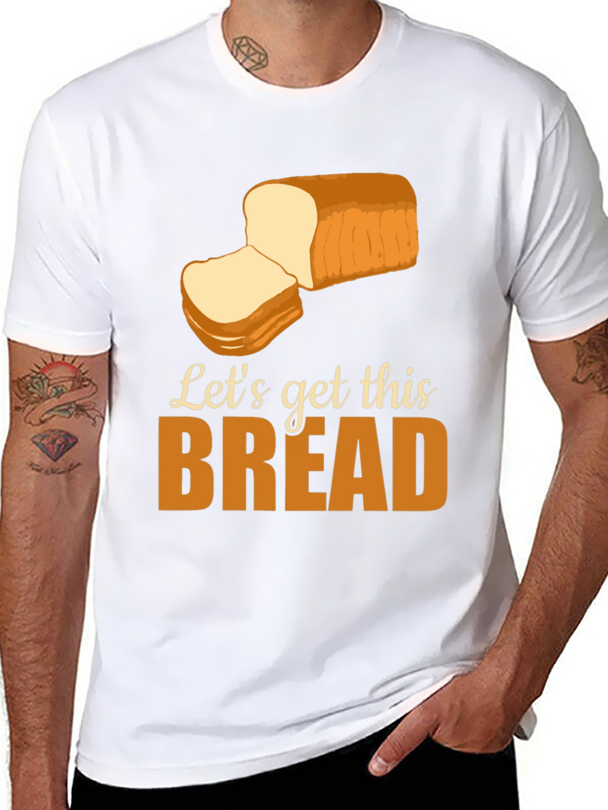 Lets Get This Bread T-Shirt Funny Foodie Tee