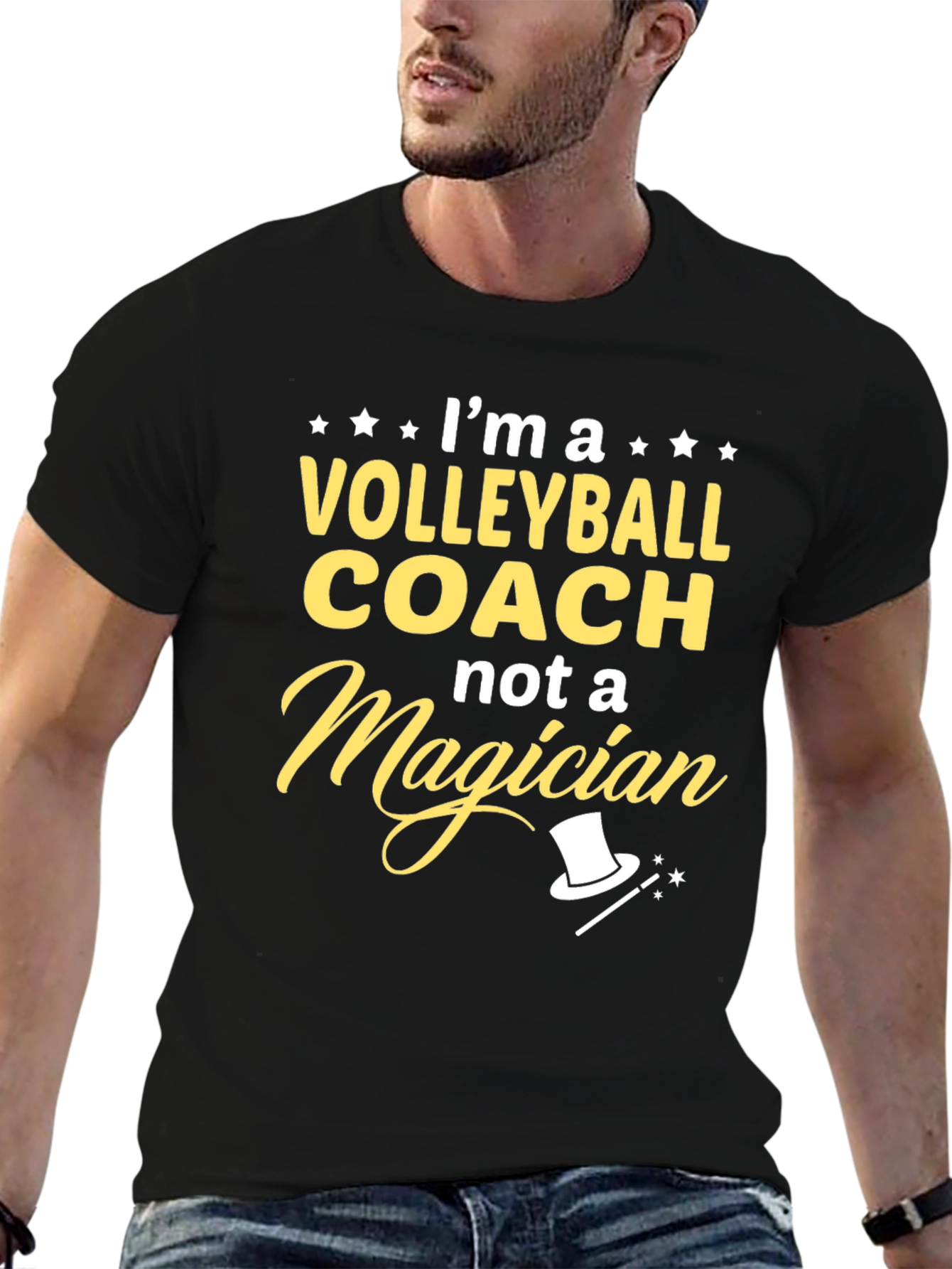 Volleyball Coach Novelty Graphic T-Shirt