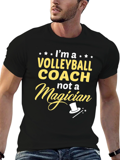 Volleyball Coach Novelty Graphic T-Shirt
