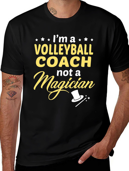 Volleyball Coach Novelty Graphic T-Shirt