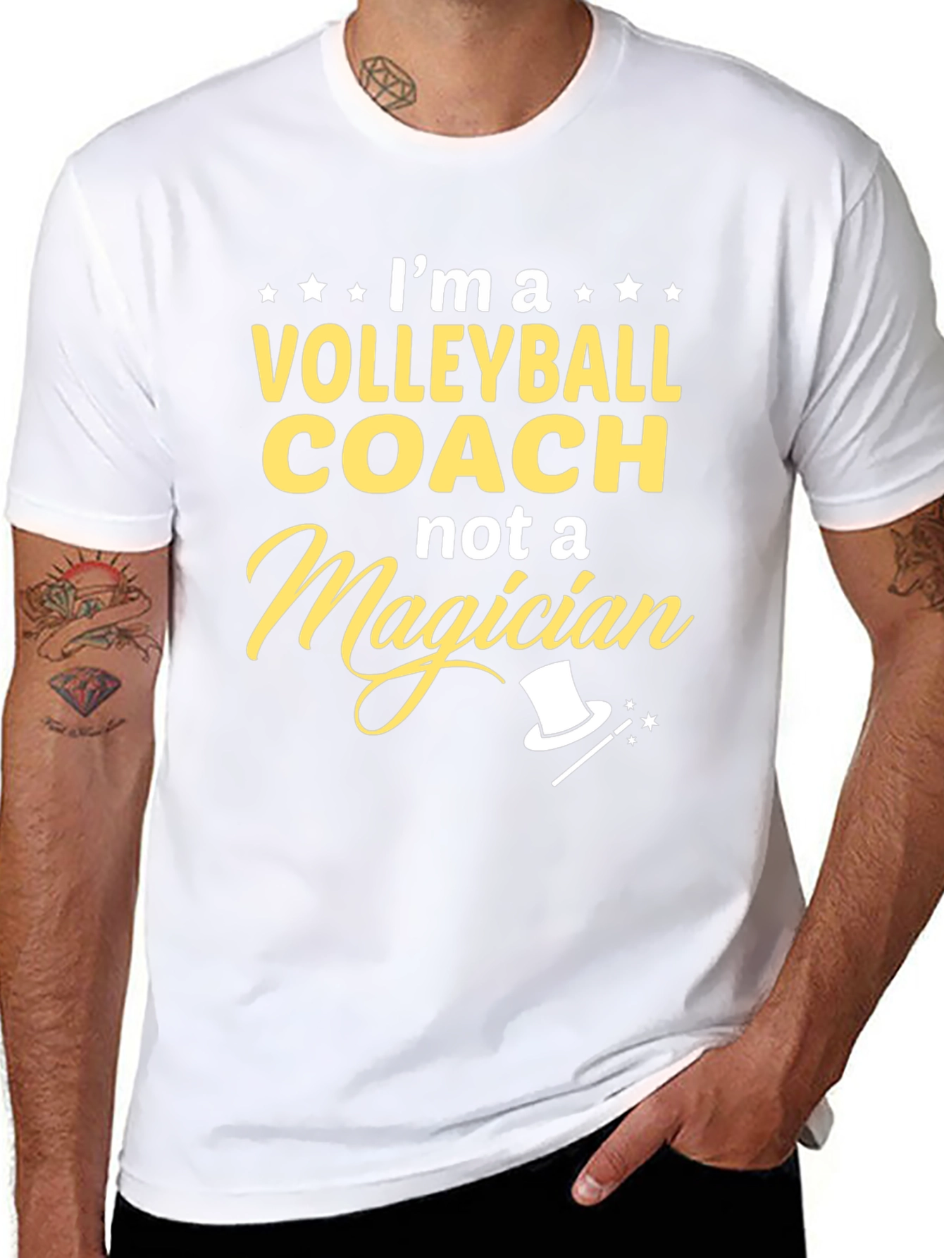 Volleyball Coach Novelty Graphic T-Shirt