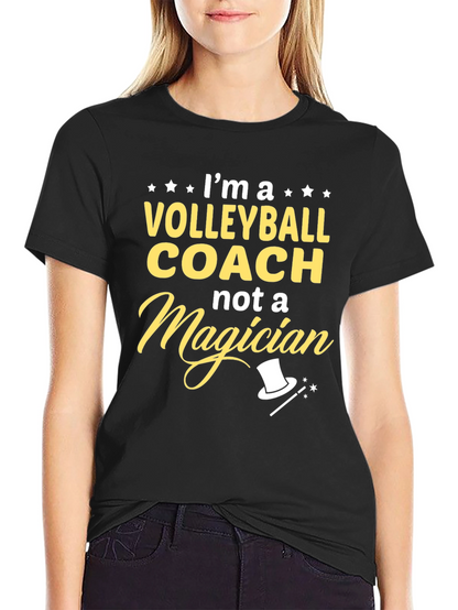 Volleyball Coach Novelty Graphic T-Shirt