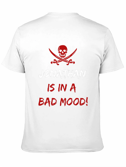 Jonathans Bad Mood Pirate T-Shirt - Mens Black Tee