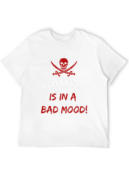 Jonathans Bad Mood Pirate T-Shirt - Mens Black Tee