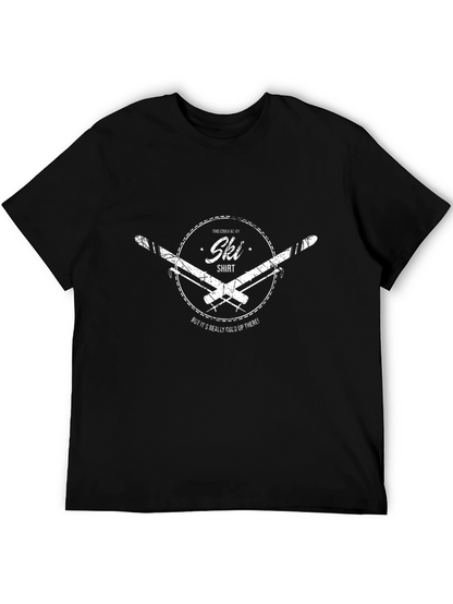 Cool Ski Shirt - Black Cotton Tee