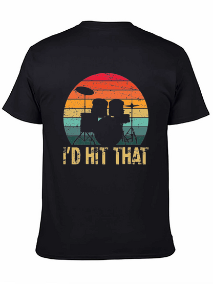 Id Hit That Drum Set Graphic Tee Shirt
