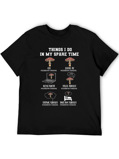 Mushroom Foraging T-Shirt - Spare Time Hobby