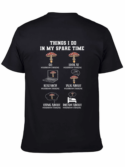 Mushroom Foraging T-Shirt - Spare Time Hobby