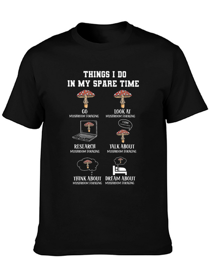 Mushroom Foraging T-Shirt - Spare Time Hobby