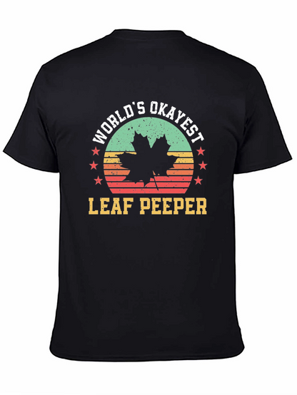 Worlds Okayest Leaf Peeper Tee - Autumn Fun