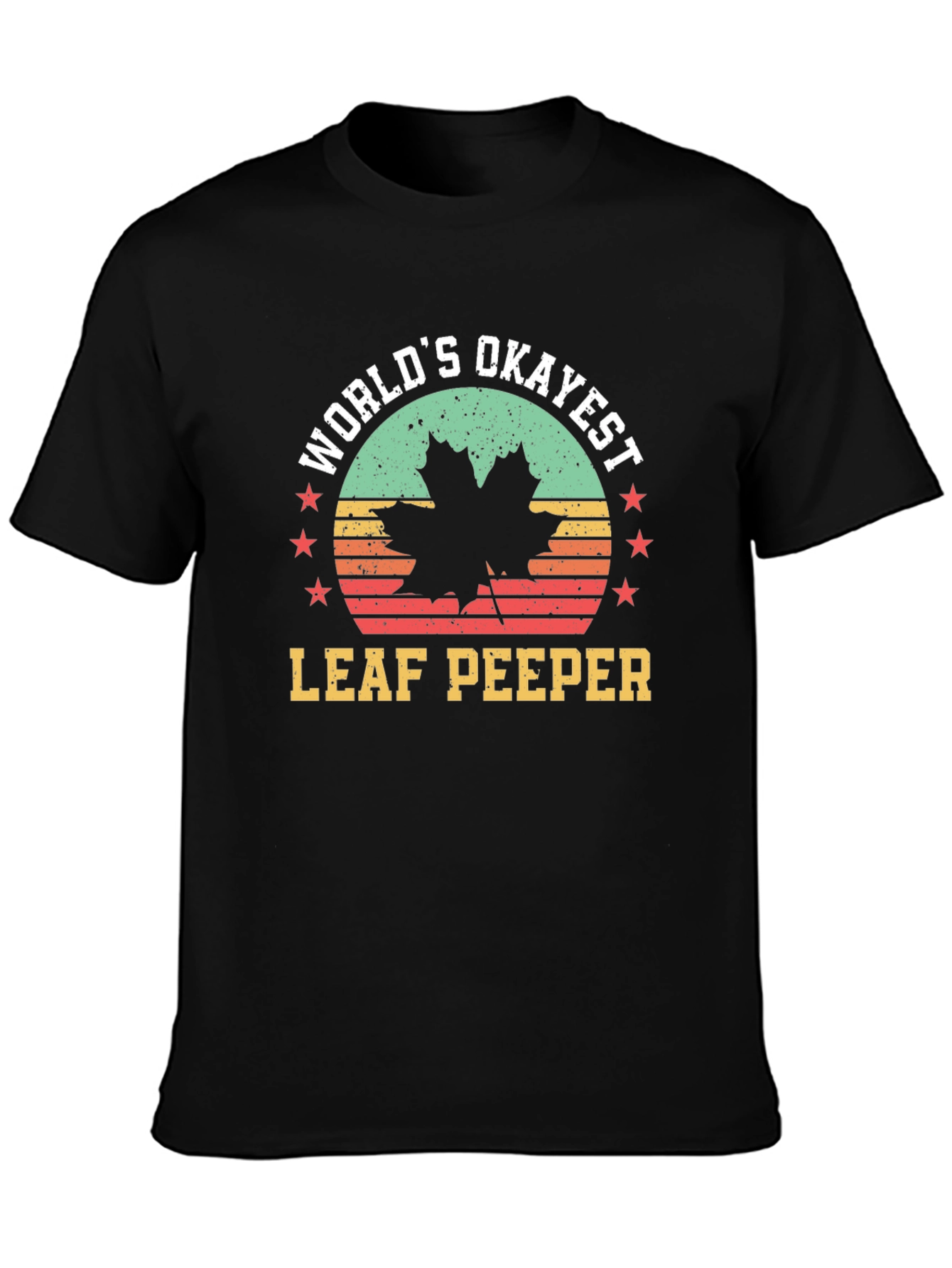 Worlds Okayest Leaf Peeper Tee - Autumn Fun