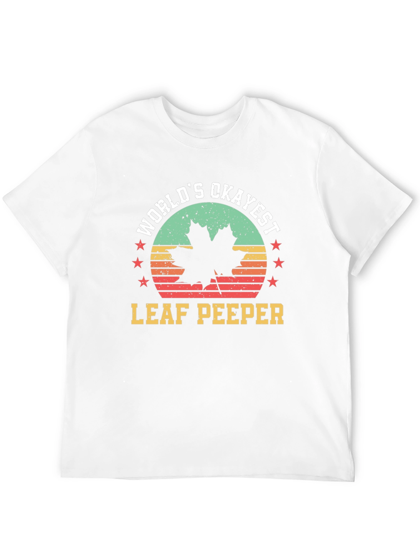 Worlds Okayest Leaf Peeper Tee - Autumn Fun