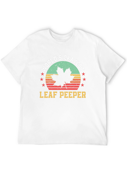 Worlds Okayest Leaf Peeper Tee - Autumn Fun