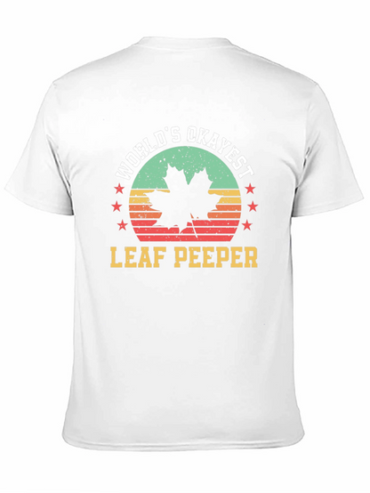Worlds Okayest Leaf Peeper Tee - Autumn Fun