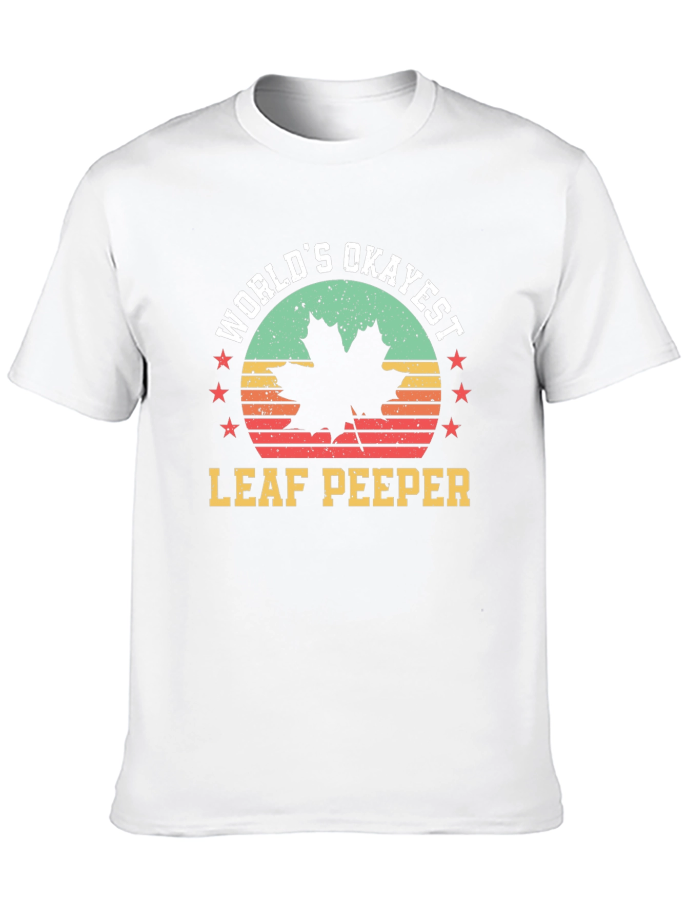 Worlds Okayest Leaf Peeper Tee - Autumn Fun