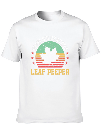 Worlds Okayest Leaf Peeper Tee - Autumn Fun