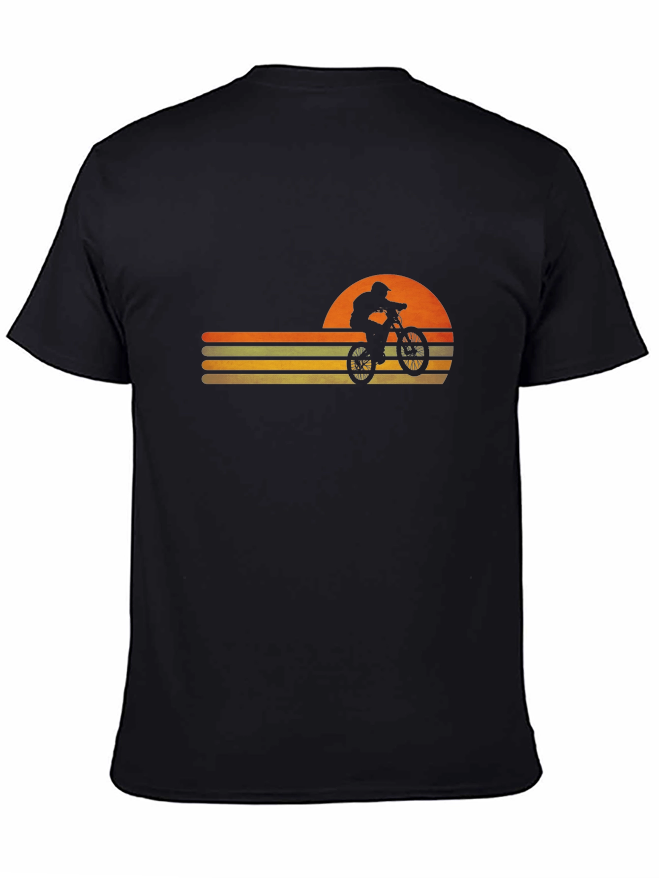 Retro Sunset Mountain Bike Graphic Tee