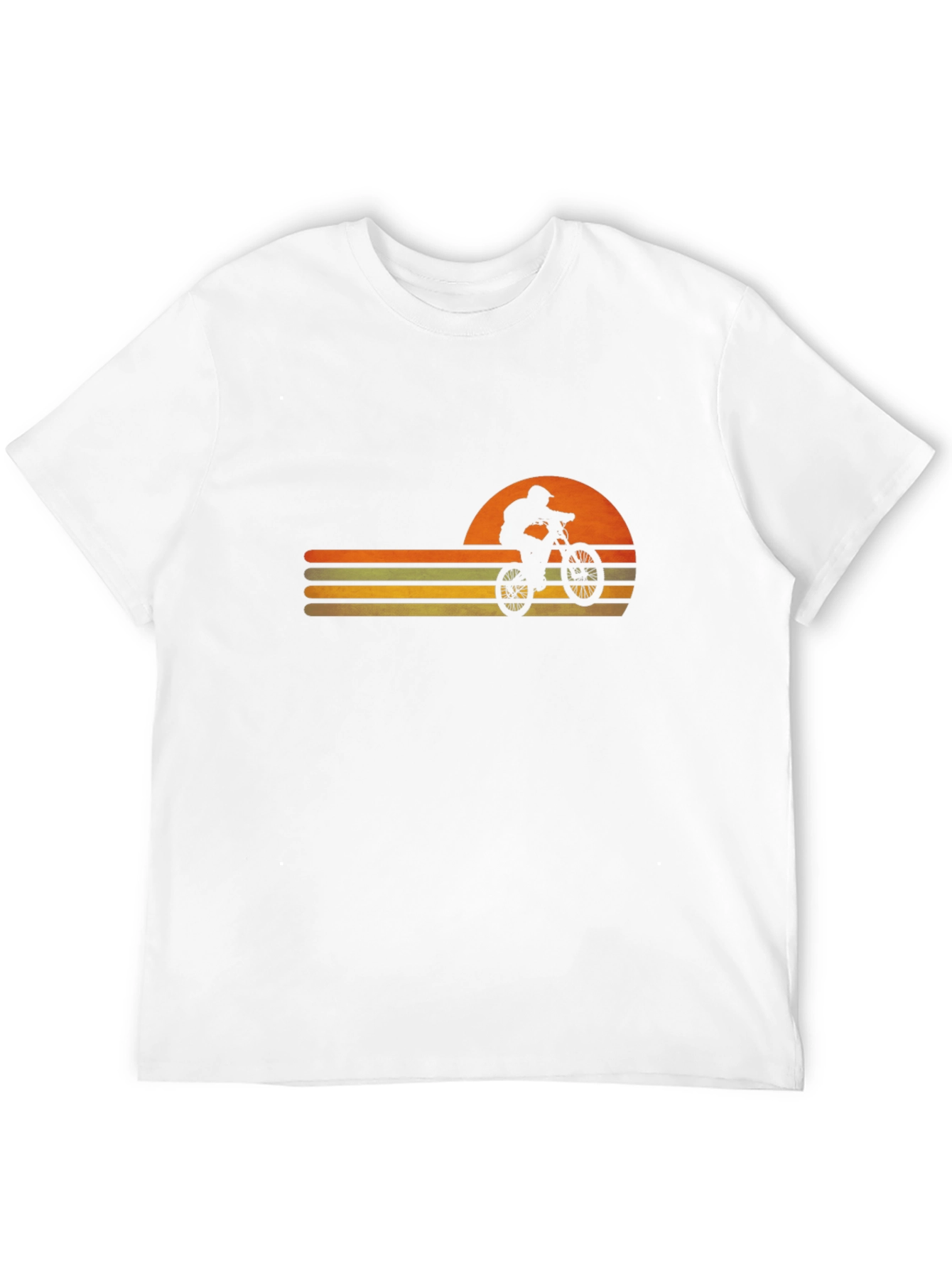 Retro Sunset Mountain Bike Graphic Tee