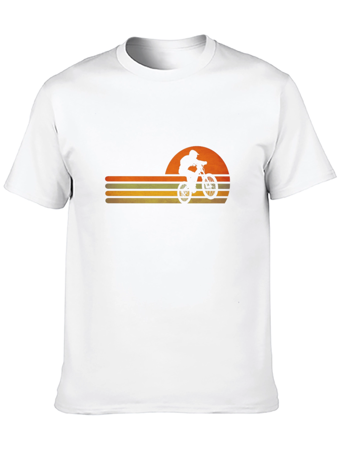 Retro Sunset Mountain Bike Graphic Tee