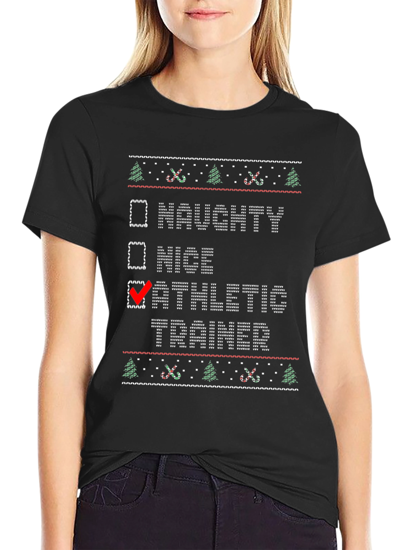 Athletic Trainer Ugly Christmas Sweater T-Shirt