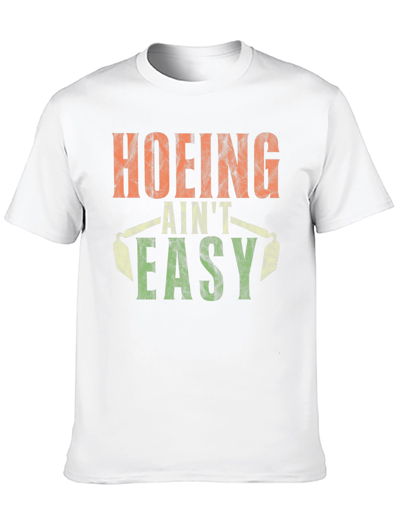 Hoing Aint Easy T-Shirt Black Cotton Tee