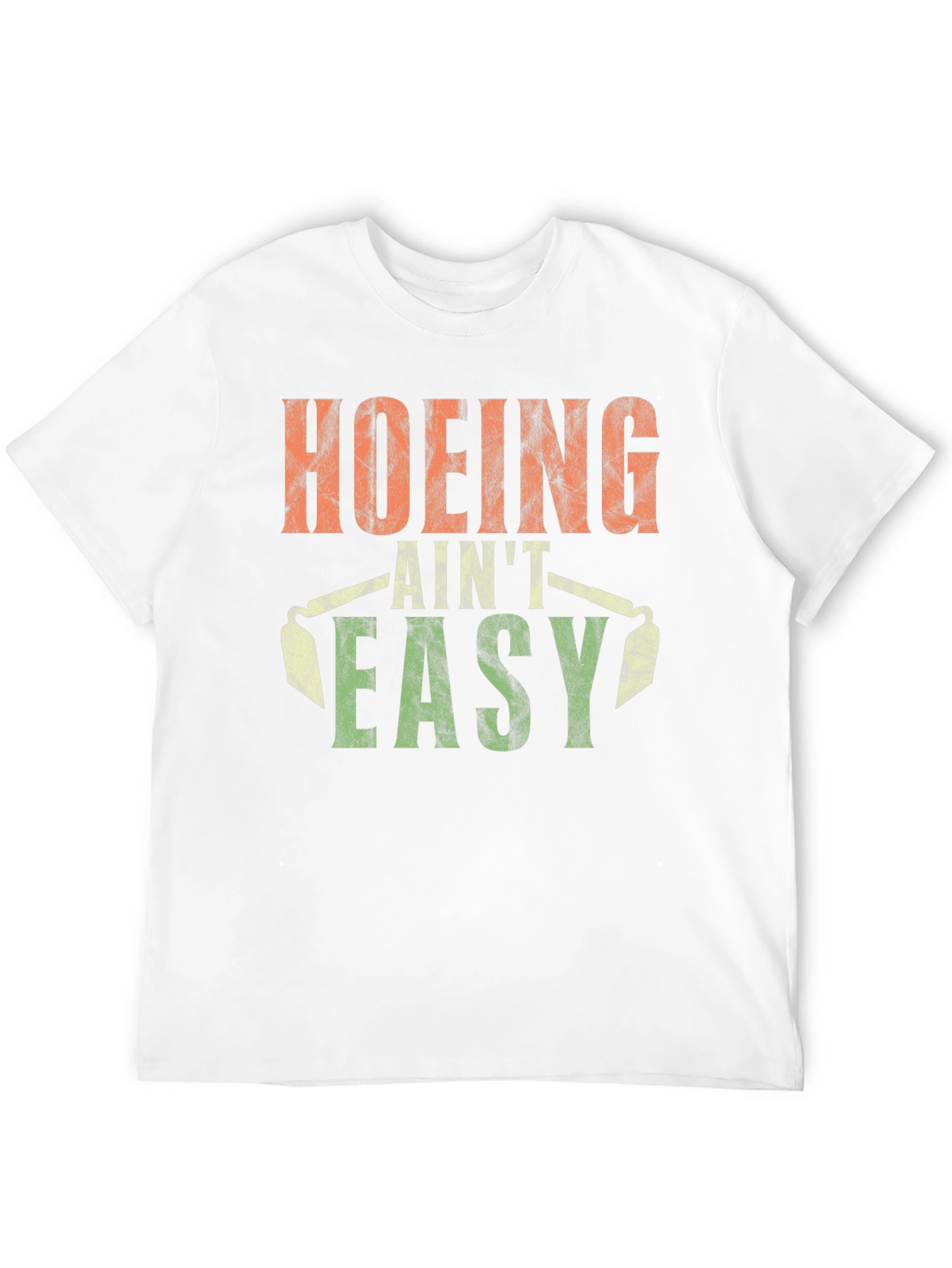 Hoing Aint Easy T-Shirt Black Cotton Tee