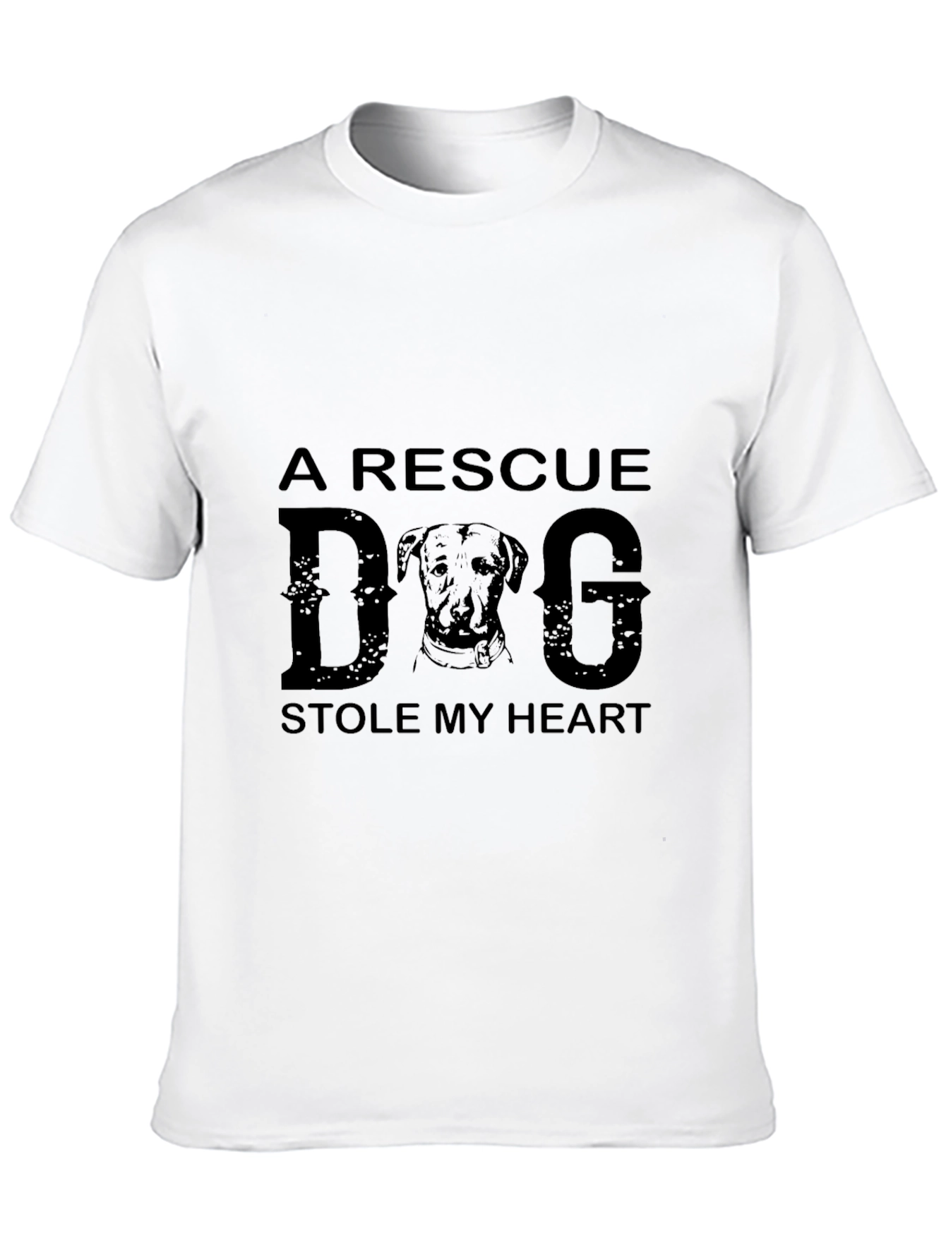 Rescue Dog Stole My Heart Graphic T-Shirt