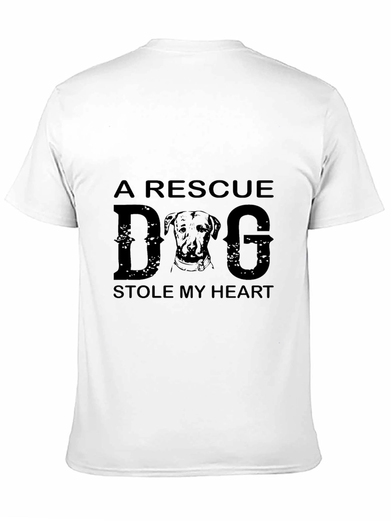 Rescue Dog Stole My Heart Graphic T-Shirt