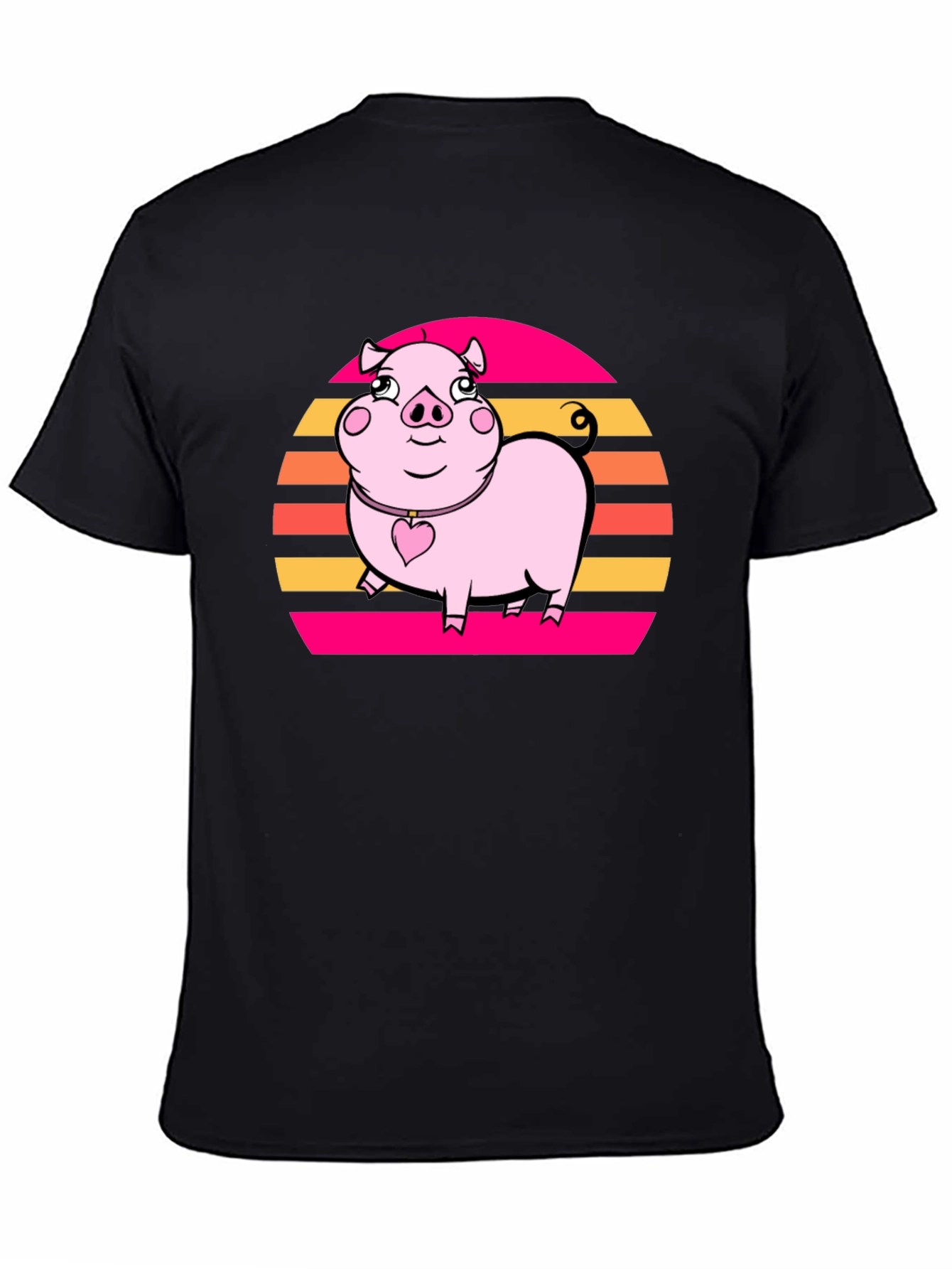Retro Piggy T-Shirt: Cute Cartoon Graphic Tee