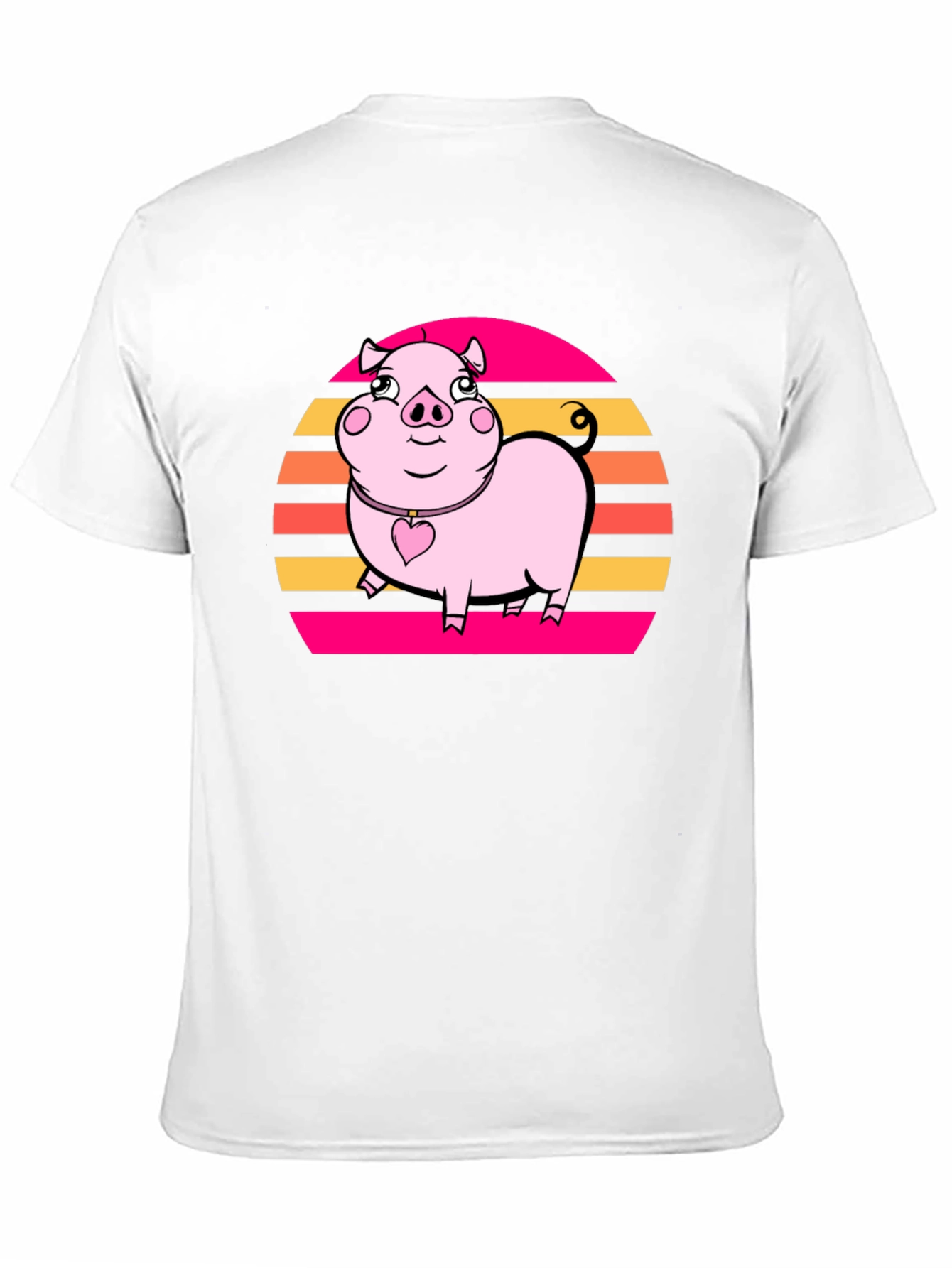 Retro Piggy T-Shirt: Cute Cartoon Graphic Tee