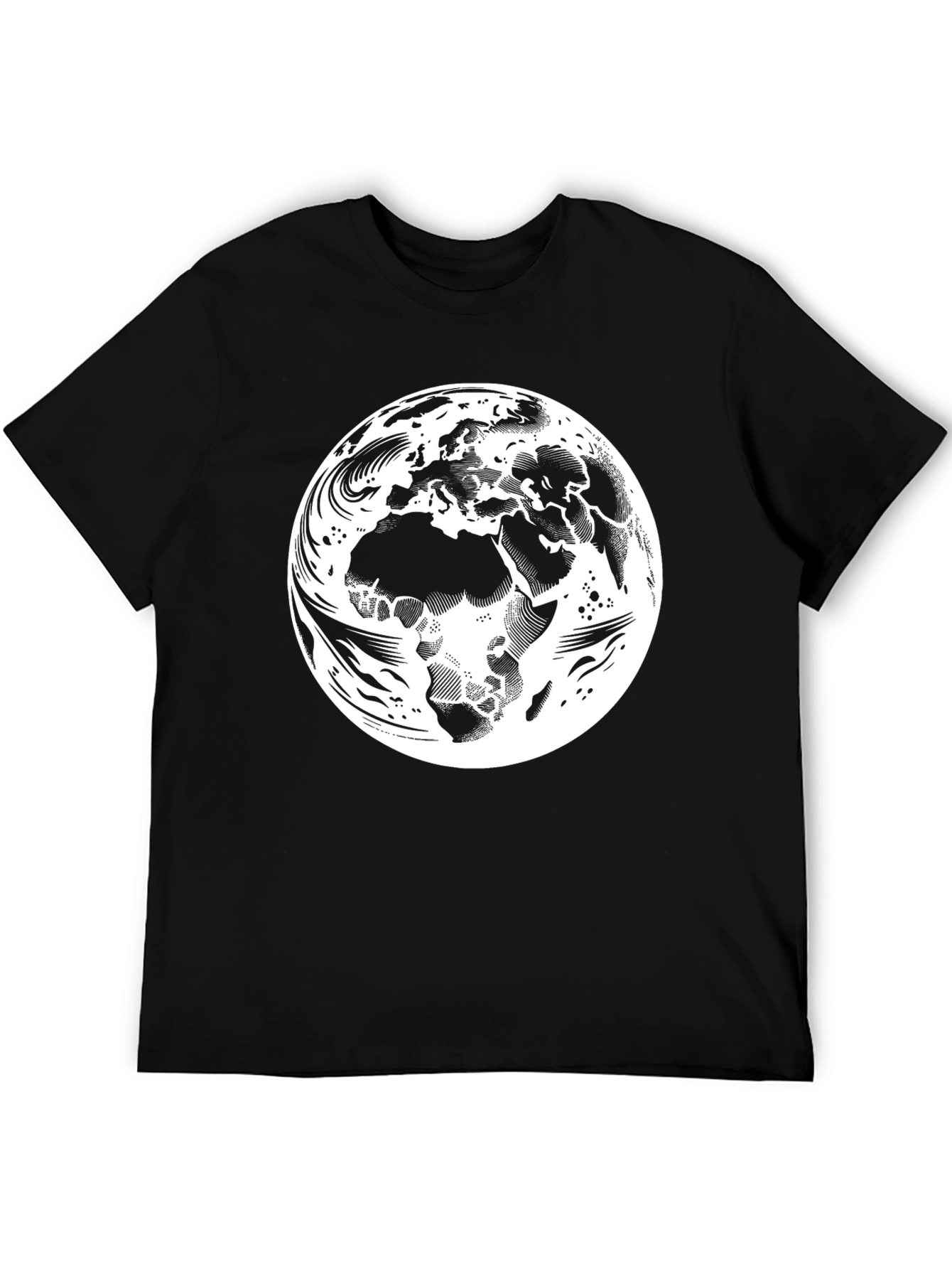 Earth Graphic Black T-Shirt