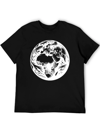 Earth Graphic Black T-Shirt