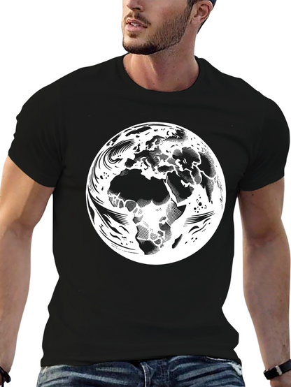 Earth Graphic Black T-Shirt