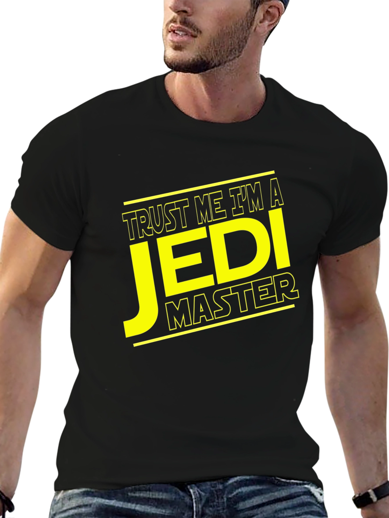 Trust Me Im a Jedi Master Black T-Shirt