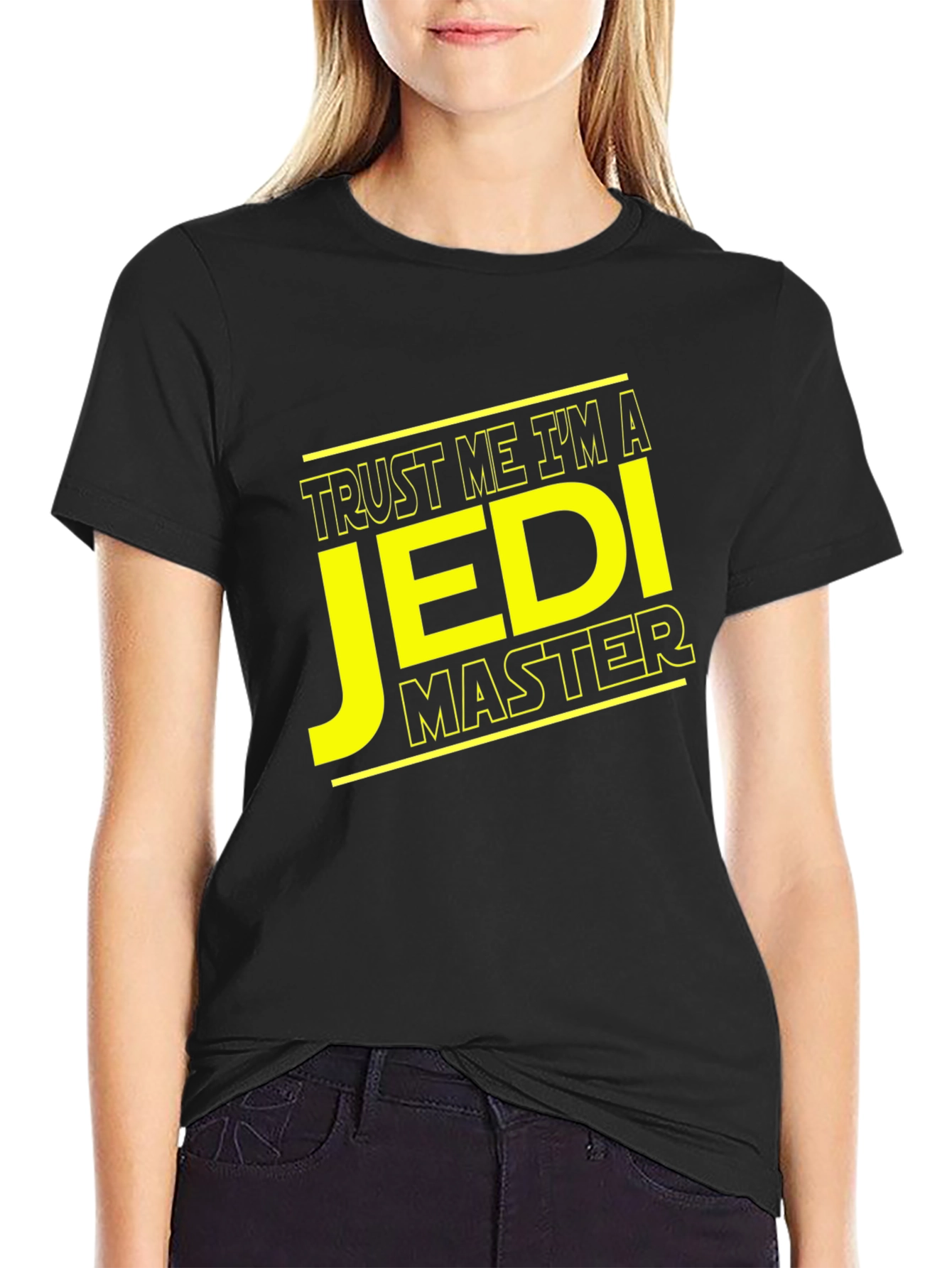 Trust Me Im a Jedi Master Black T-Shirt