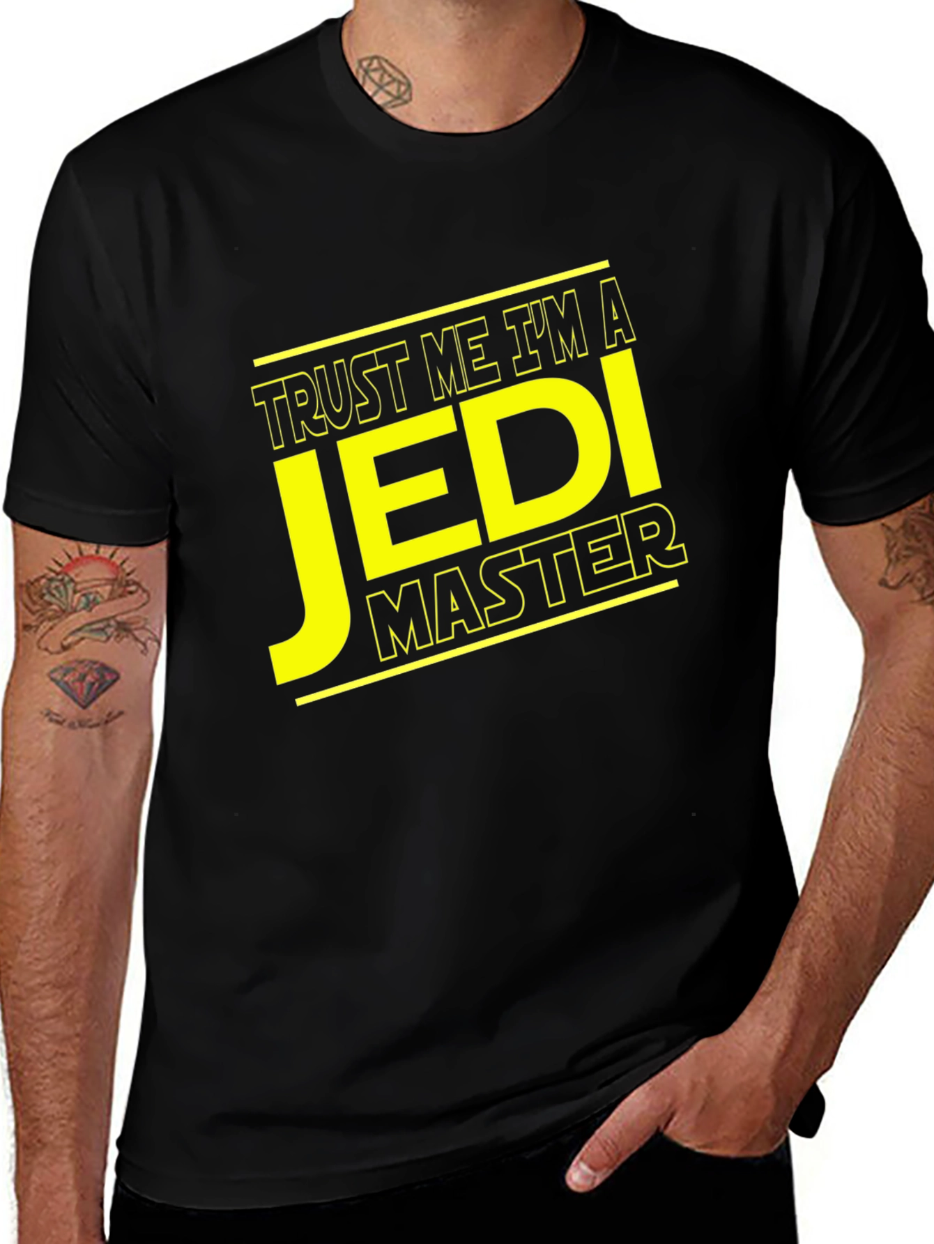 Trust Me Im a Jedi Master Black T-Shirt