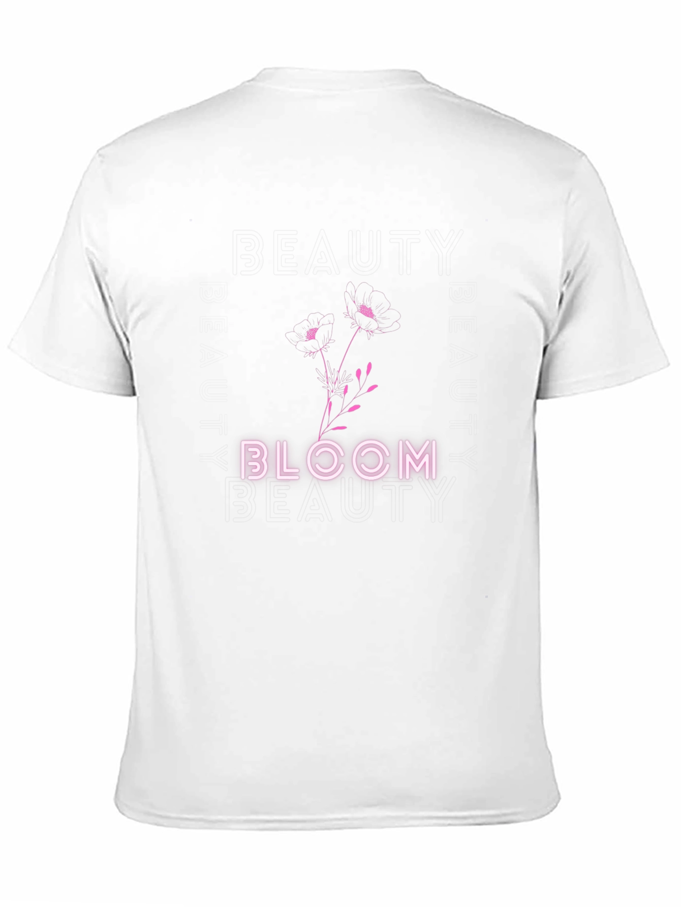 Bloom Graphic Tee - Black Cotton Blend T-Shirt