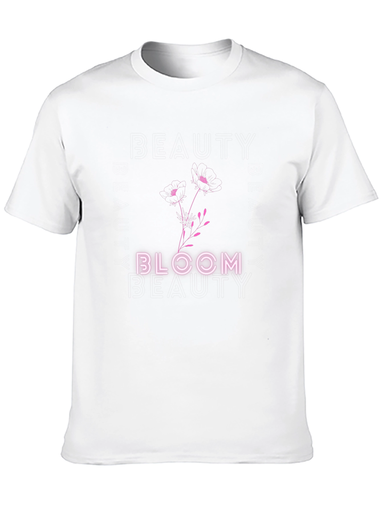Bloom Graphic Tee - Black Cotton Blend T-Shirt