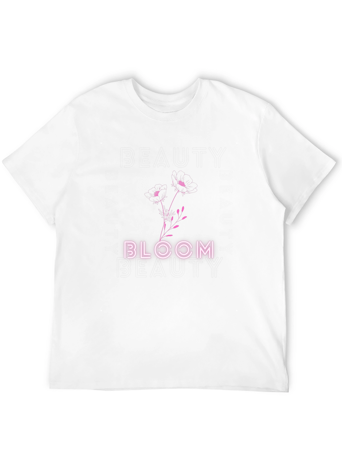 Bloom Graphic Tee - Black Cotton Blend T-Shirt