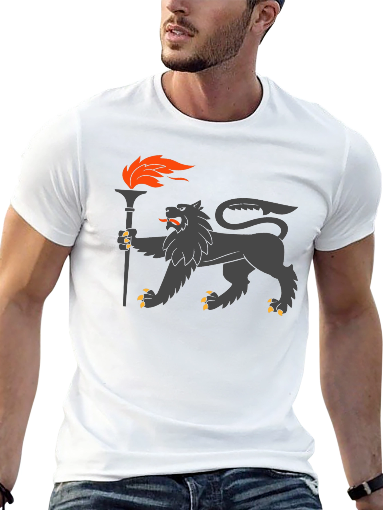 Lion Torchbearer Graphic Tee